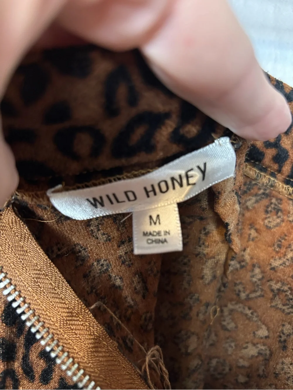 Wild Honey Leopard Print Mini Skirt